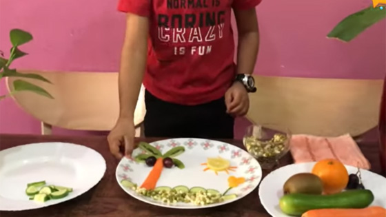 niketh salad making