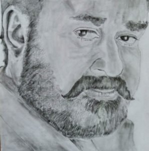 Mohanlal - Sketch by Rubin